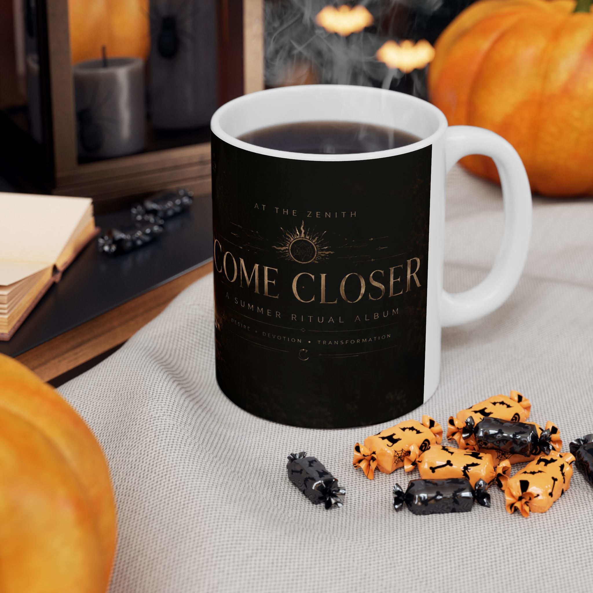 Come Closer Ceramic Mug – Dark Fantasy Witch Coffee Cup | At the Zenith Album