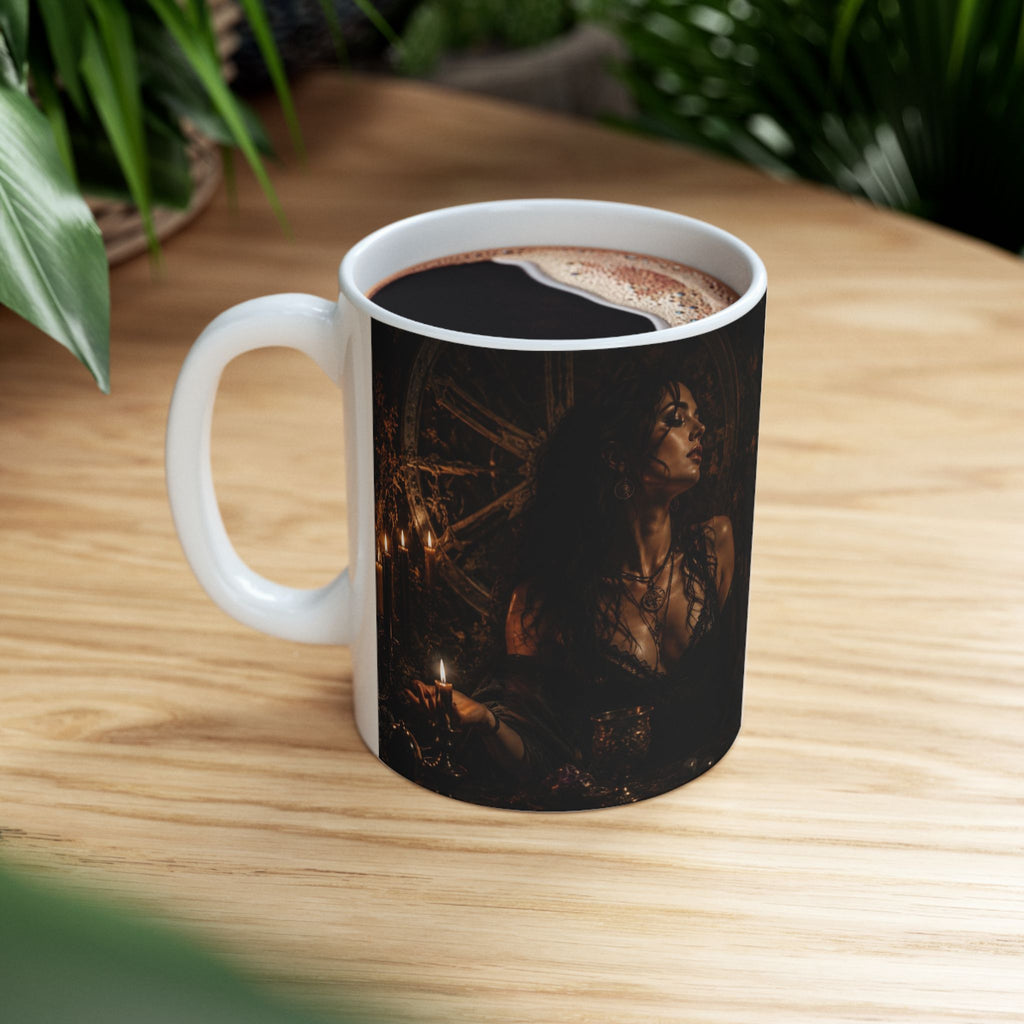 Come Closer Ceramic Mug – Dark Fantasy Witch Coffee Cup | At the Zenith Album