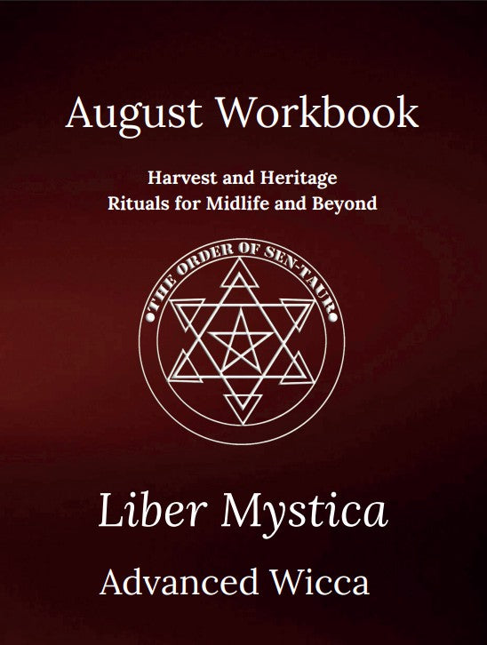 Liber Mystica - Advanced Wicca - August Book & Workbook Set