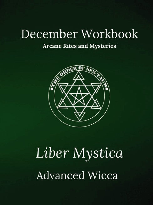 Liber Mystica - Advanced Wicca - December Book & Workbook Set Copy