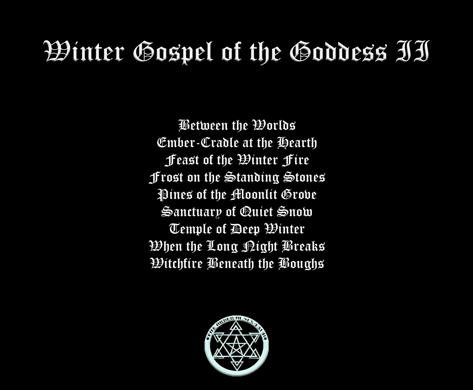 Winter Gospel of the Goddess — Official Soundtrack 2 CD Set