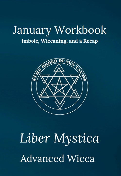 Liber Mystica - Advanced Wicca - January Book & Workbook Set
