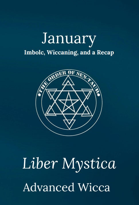 Liber Mystica - Advanced Wicca - January Book & Workbook Set