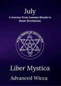 Liber Mystica - Advanced Wicca - July Book & Workbook Set