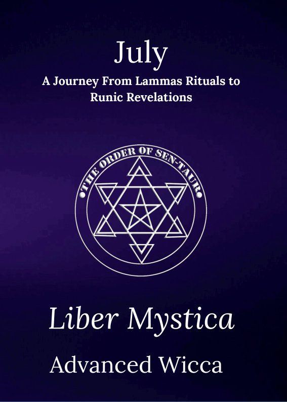 Liber Mystica - Advanced Wicca - July Book & Workbook Set