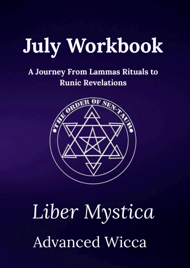 Liber Mystica - Advanced Wicca - July Book & Workbook Set