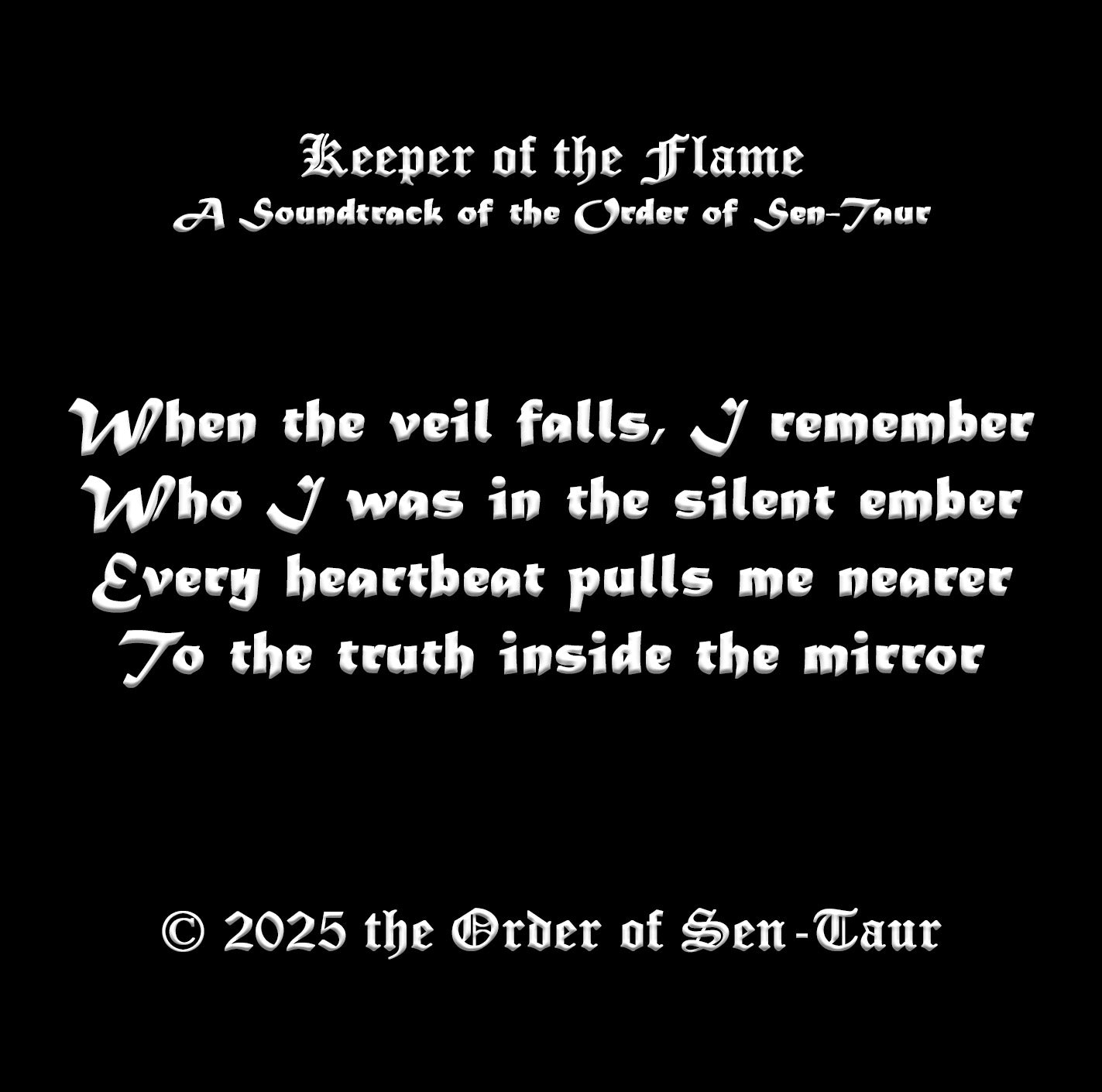 Keeper of the Flame — Official Soundtrack CD